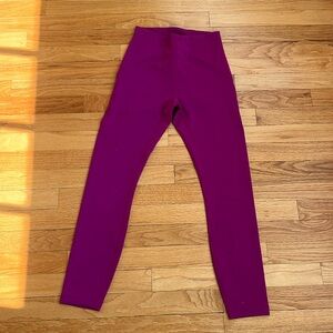 Lululemon size 4 leggings raspberry color, worn 1-2 times